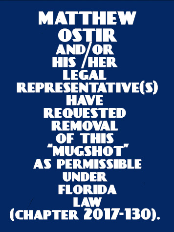  MATTHEW OSTIR Mugshot / County Arrests / Orange County Arrests