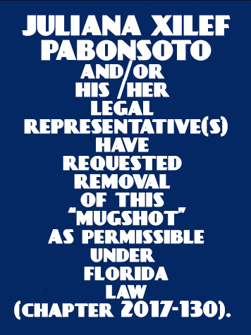  JULIANA XILEF PABONSOTO Mugshot / County Arrests / Orange County Arrests