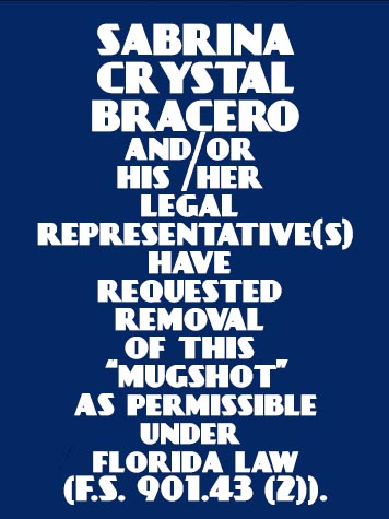  SABRINA CRYSTAL BRACERO Mugshot / County Arrests / Orange County Arrests