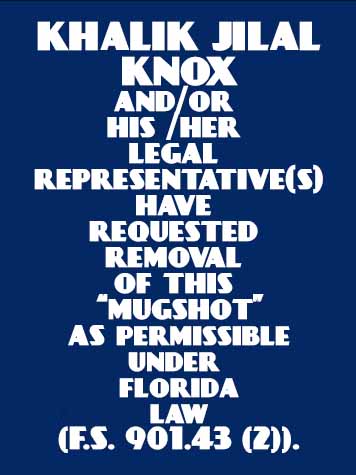  KHALIK JILAL KNOX Mugshot / County Arrests / Orange County Arrests