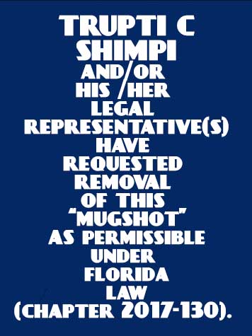  TRUPTI C SHIMPI Mugshot / County Arrests / Orange County Arrests