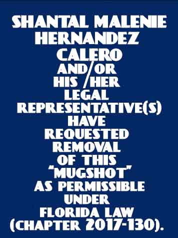  SHANTAL MALENIE HERNANDEZ CALERO Mugshot / County Arrests / Orange County Arrests