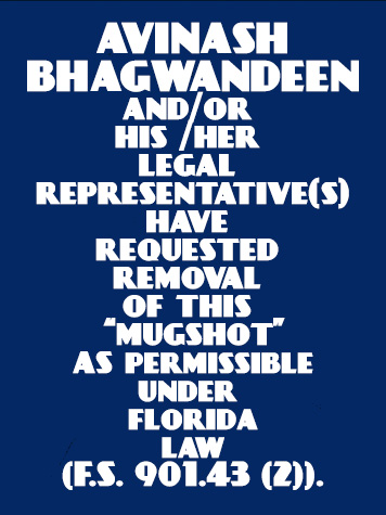  AVINASH BHAGWANDEEN Mugshot / County Arrests / Orange County Arrests