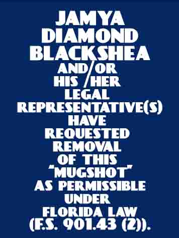  JAMYA DIAMOND BLACKSHEAR Mugshot / County Arrests / Orange County Arrests