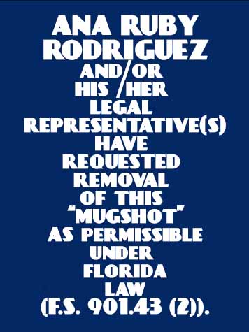  ANA RUBY RODRIGUEZ Mugshot / County Arrests / Orange County Arrests