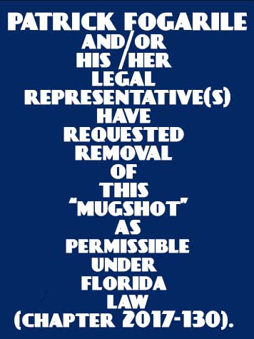  PATRICK FOGARILE Mugshot / County Arrests / Orange County Arrests