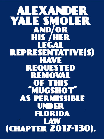  ALEXANDER YALE SMOLER Mugshot / County Arrests / Orange County Arrests