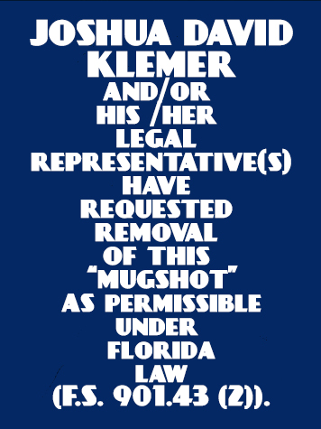  JOSHUA DAVID KLEMER Photo Image