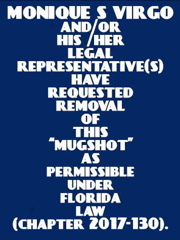  MONIQUE S VIRGO Mugshot / County Arrests / Orange County Arrests