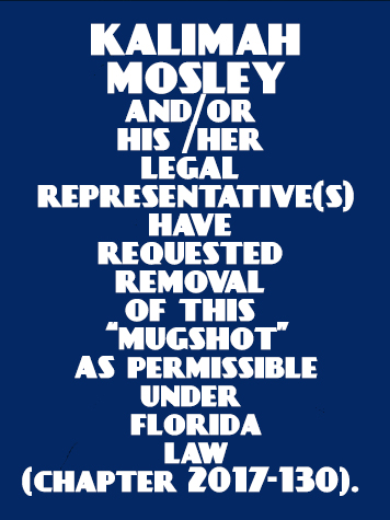  KALIMAH MOSLEY Mugshot / County Arrests / Orange County Arrests