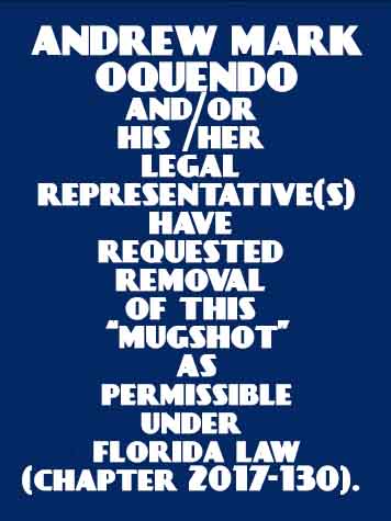  ANDREW MARK OQUENDO Mugshot / County Arrests / Orange County Arrests