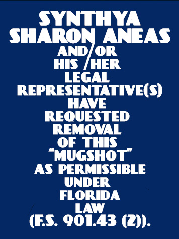  SYNTHYA SHARON ANEAS Mugshot / County Arrests / Orange County Arrests