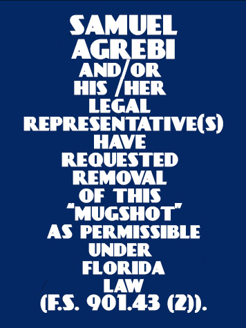  SAMUEL AGREBI Mugshot / County Arrests / Orange County Arrests