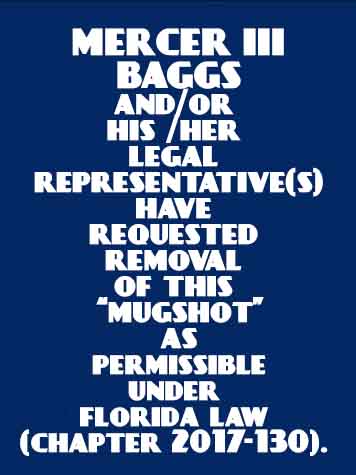  MERCER  III BAGGS Mugshot / County Arrests / Orange County Arrests