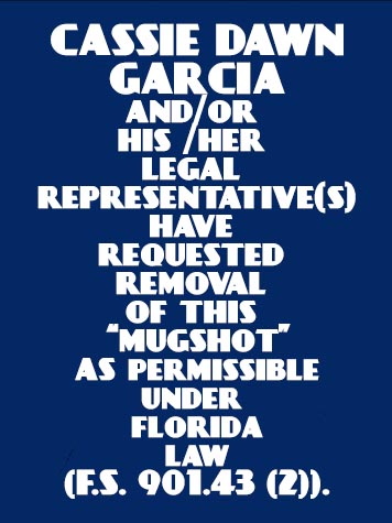  CASSIE DAWN GARCIA Mugshot / County Arrests / Orange County Arrests