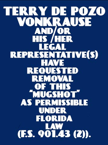  TERRY DE POZO VONKRAUSE Mugshot / County Arrests / Orange County Arrests