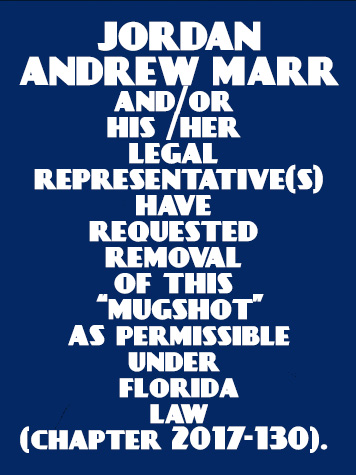  JORDAN ANDREW MARR Mugshot / County Arrests / Orange County Arrests