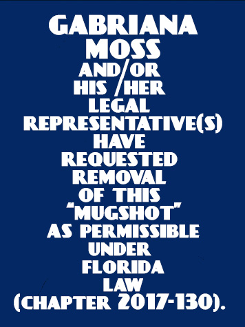  GABRIANA MOSS Mugshot / County Arrests / Orange County Arrests