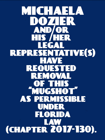  MICHAELA DOZIER Mugshot / County Arrests / Orange County Arrests