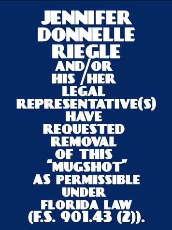  JENNIFER DONNELLE RIEGLE Mugshot / County Arrests / Orange County Arrests