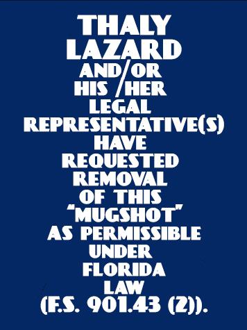  THALY LAZARD Mugshot / County Arrests / Orange County Arrests