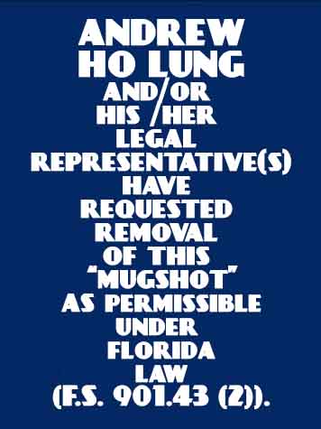  ANDREW HO LUNG Mugshot / County Arrests / Orange County Arrests