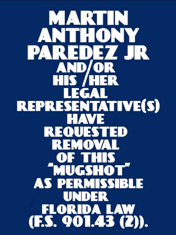  MARTIN ANTHONY PAREDEZ JR Photo Image