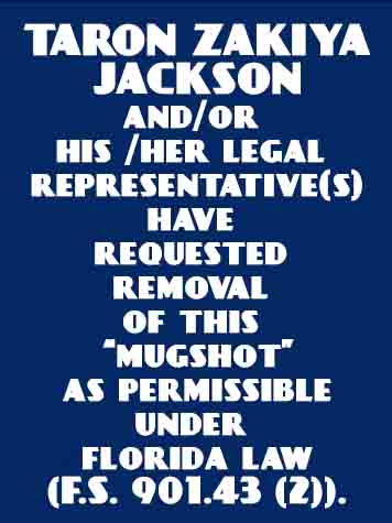  TARON ZAKIYA JACKSON Mugshot / County Arrests / Orange County Arrests