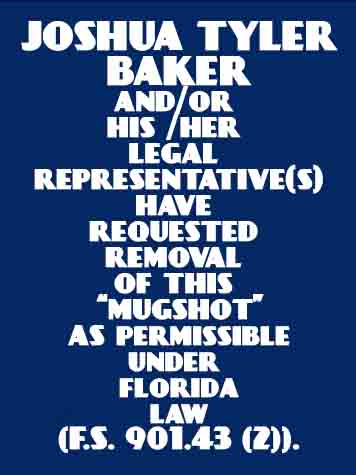  JOSHUA TYLER BAKER Mugshot / County Arrests / Orange County Arrests